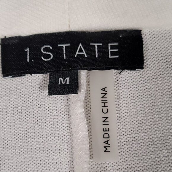 1. State Cross Front Cozy Knit Top Long Sleeve White Women's Size Medium NWT - Picture 10 of 12